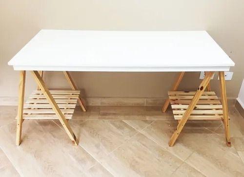 Imagem de Cavalete Com Estrado P/ studio multiuso madeira pinus 100cm versátil