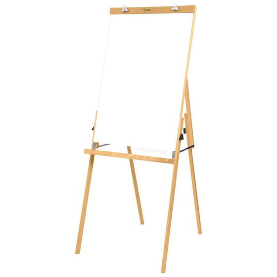 Cavalete Flipchart Compacto Porta Bloco Com Quadro Branco Madeira Pinus Luxo Souza - 2510 Menor preço em Cavalete Flipchart Compacto Porta Bloco Com Quadro Branco Madeira Pinus Luxo Souza - 2510