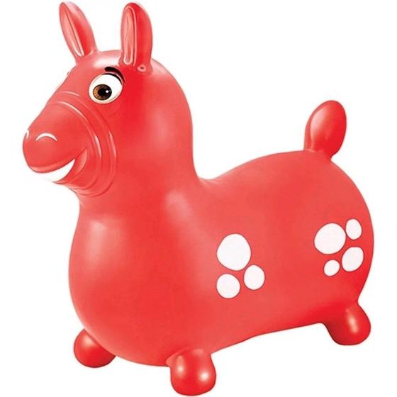 Imagem de Cavalinho Upa Upa Infantil Brinquedo Cavalo Muntar Pula 50Cm