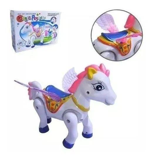 Imagem de Cavalo Com Movimento Magic Pegasus Com Som E Luz A Pilha