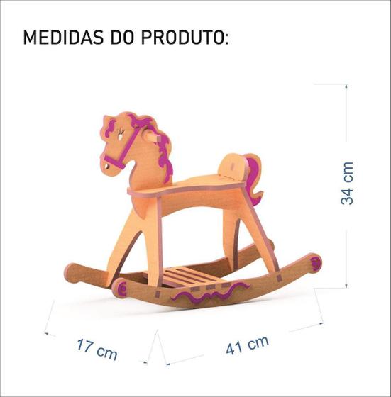 Imagem de Cavalo De Balanço Compatível Com Bebe Reborn P - Darama