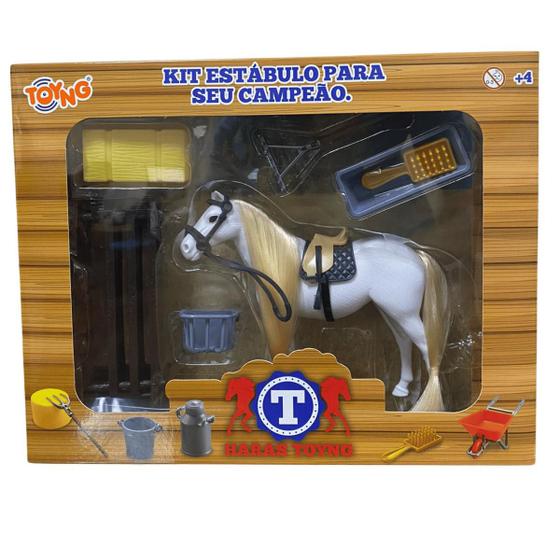 Imagem de Cavalo De Brinquedo Maximus Enrolados Kit Estábulo Toyng