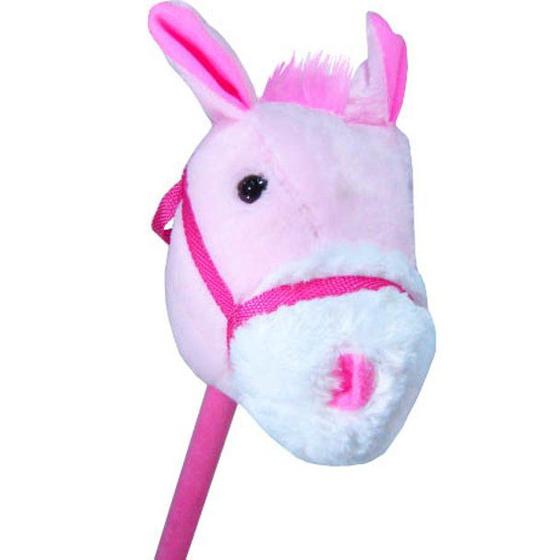 Imagem de Cavalo de Pelúcia com Som e Rodas - Rosa - Lovely Toys