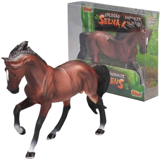 Imagem de Cavalo em Miniatura Marrom Escuro Coleção Animais Selvagens