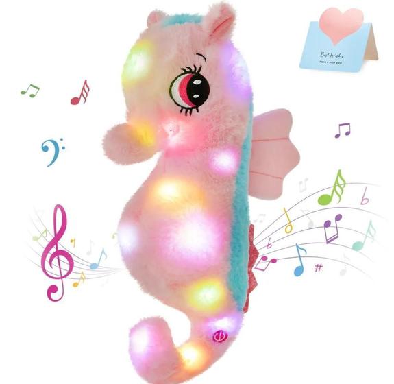 Imagem de Cavalo Marinho Musical Pelúcia Brinquedo Presentes Pelucia