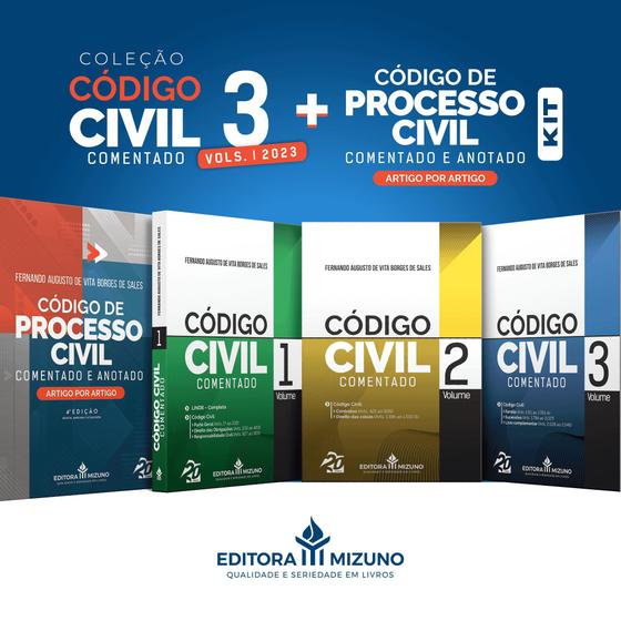 Imagem de CC COMENTADO 3 Vols. + NCPC COMENTADO 2023 (KIT)