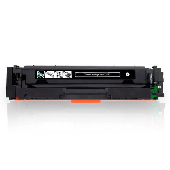 Imagem de Cc530a - toner compatível com cc530a / ce410a / cf380a preto universal  304a 305a cm2320 cp2025 cm2320n m451 m351 m4