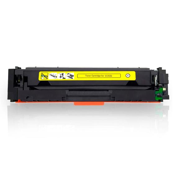 Imagem de Cc532a - toner compatível com cc532a / ce412a / cf382a yellow / amarelo  304a 305a cm2320 cp2025 cm2320n m451 m351 m