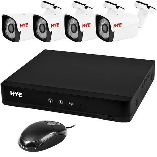 Imagem de CCTV Hye Cam Kit HYE-AH4404T 2.8MM 4CAM/Bullet/DVR8CH