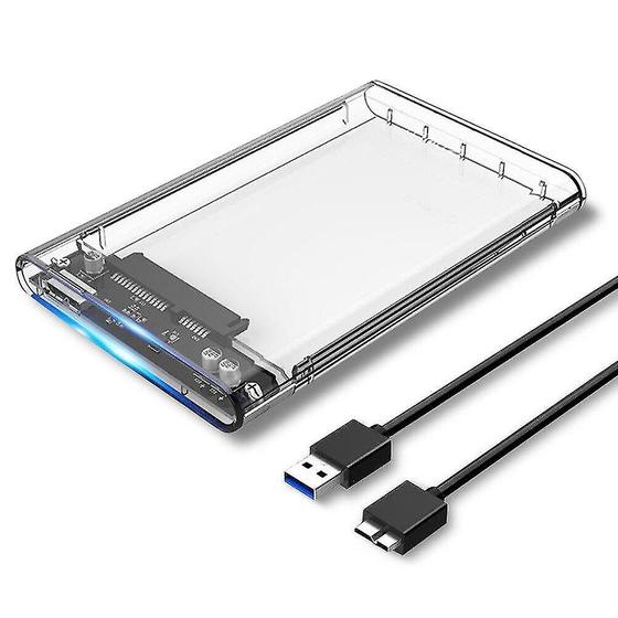 Imagem de Cd 2.5 polegadas hdd gabinete sata 3.0 para usb 3.0 5 gbps 6tb suporte uasp hd externo tipo c 3.1 ssd hard