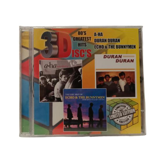 Imagem de Cd 3disc's 80's greatest hits a-ha duran duran echo & the bunnymen