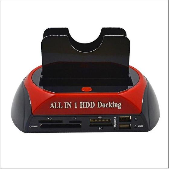 Imagem de Cd all in 1 hdd docking station adaptador esata para usb 2.0/3.0 para encaixe de unidade de disco rígido 2.5/3.5