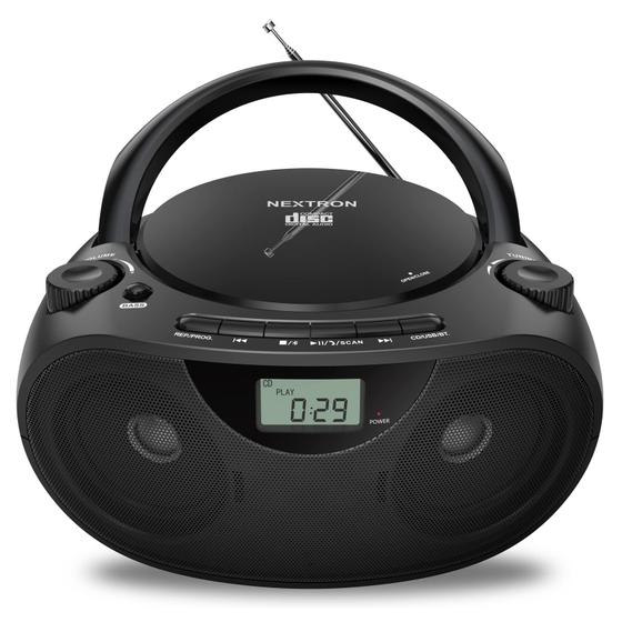 Imagem de CD Boombox portátil Nextron CB-500BT com Bluetooth, USB