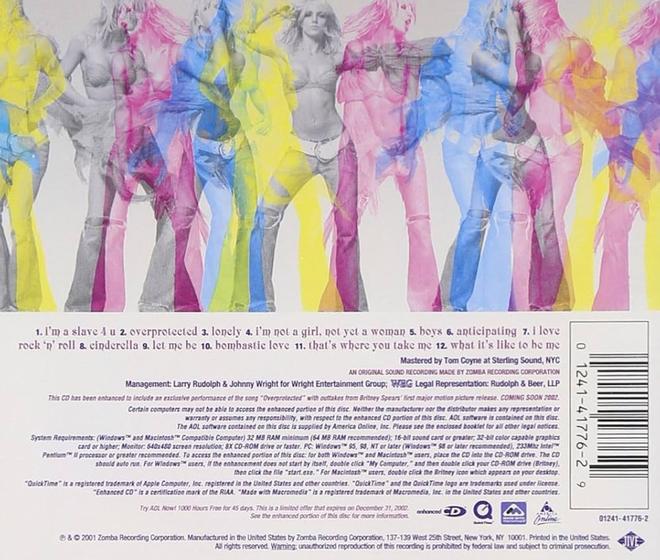 Cd britney spears - britney - 2001 - com poster - estojo acrílico - lacrado - GLOBO MUSIC JIVE RECORDS