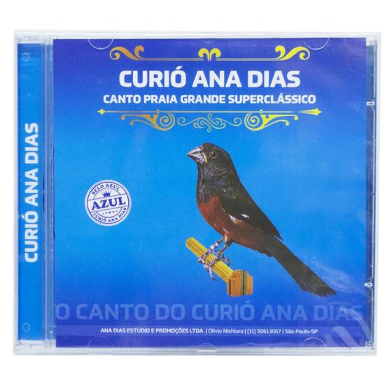 Imagem de CD Curió Ana Dias - Selo Azul - Canto Praia Super Clássico Ensinamento Treino