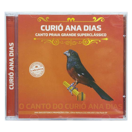 Imagem de CD Curió Ana Dias - Selo Laranja - Canto de Ensinamento Treinamento