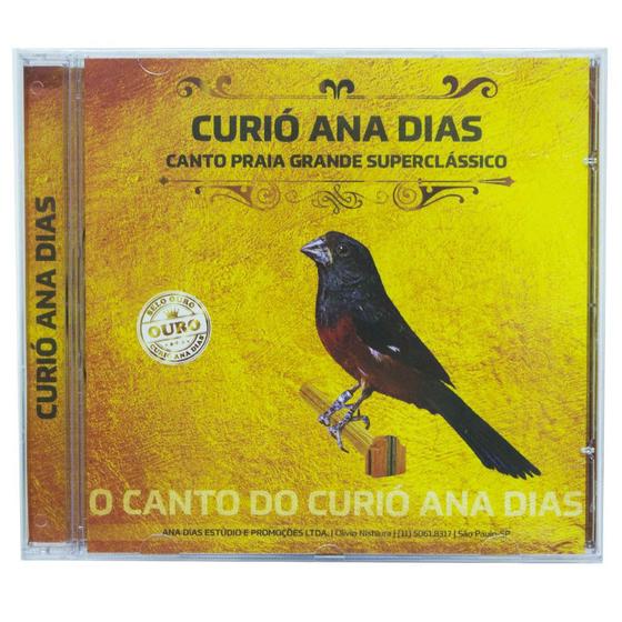 Imagem de CD Curió Ana Dias - Selo Ouro - Canto para Ensinamento Treino