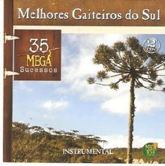 Imagem de CD Melhores Gaiteiros do Sul 35 Mega Sucessos Instrumental