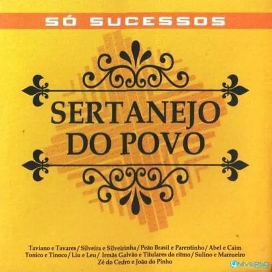 Imagem de CD Só Sucessos Sertanejo do Povo - Nacional