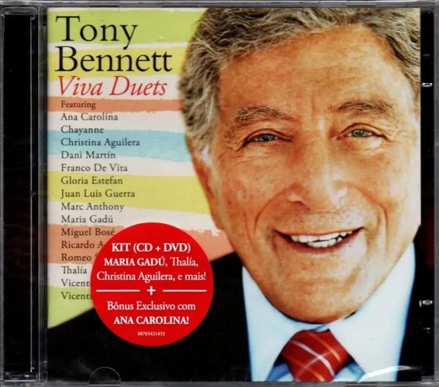 Imagem de CD Tony Bennett Viva Duets Kit CD + DVD