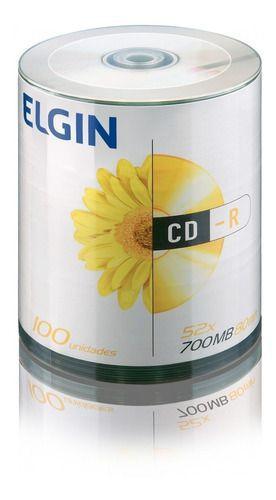 Imagem de Cdr Elgin Tubo Com 100 Unidades 52x 700mb 80min Cd-r 82040