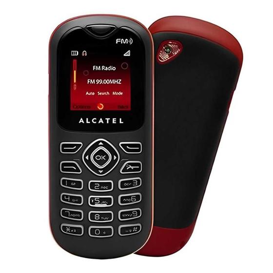 Imagem de Celular Alcatel Tela 1.45" Rádio FM OT-208 - Vermelho