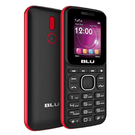 Imagem de Celular Blu Z4 Music 2 Chips Rádio Fm Câmera Preto/Vermelho