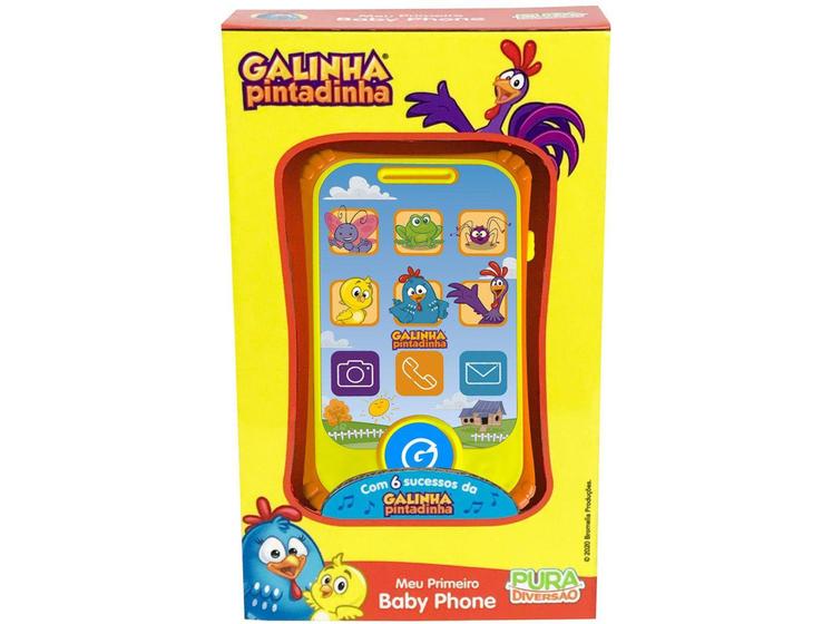 Celular de Brinquedo Galinha Pintadinha - Meu Primeiro Baby Phone Emite ...