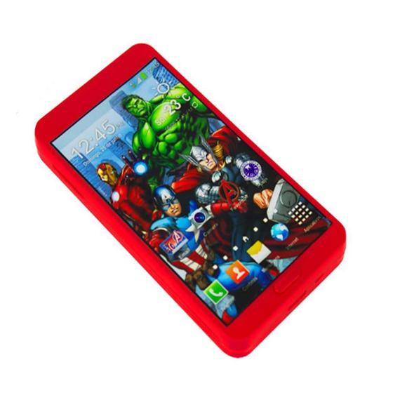 Imagem de Celular De Brinquedo Smartphone Marvel Avengers Som Cores