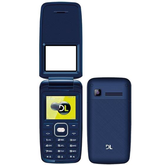 Imagem de Celular DL YC335 Dual Chip, Azul, Tela 1.8", Câmera VGA, Rádio FM, MP3