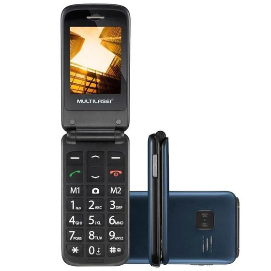 Imagem de Celular Dual Chip Flip AZ P9020 - Multilaser