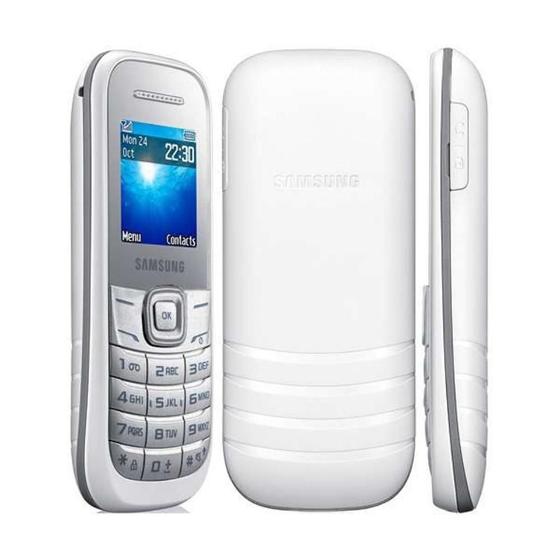 Imagem de Celular E1205 Desbloqueado Rádio Fm Branco Samsung Homologação: 65932112451