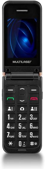 Celular Flip Vita Duo Dual Chip 32Mb Para Idoso P9145 Preto Menor preço em Celular Flip Vita Duo Dual Chip 32Mb Para Idoso P9145 Preto