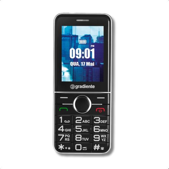Celular GSM Vibe 205D Telefone Para Idoso Dual Sim Simples Antigo Letras Teclas Grandes Números Pratico Radio FM Lenoxx Menor preço em Celular GSM Vibe 205D Telefone Para Idoso Dual Sim Simples Antigo Letras Teclas Grandes Números Pratico Radio FM Lenoxx
