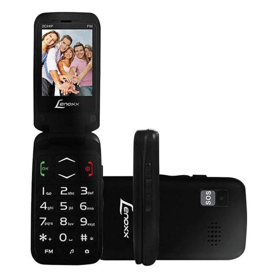 Imagem de Celular Idoso teclas grande Lenoxx Flip Cx 908 Dual Chip 