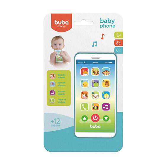 Imagem de Celular Infantil Baby Phone - Azul - Buba Toys