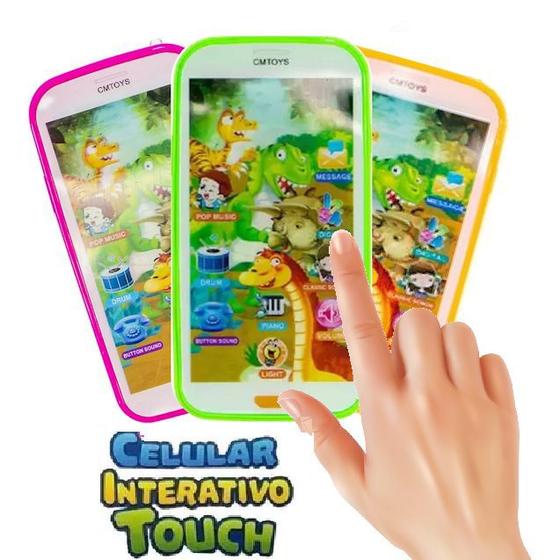 Imagem de Celular Infantil Interativo Musical Touch Phone para Criança