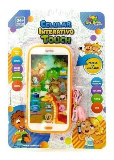 Imagem de Celular Infantil Interativo Som Touch Phone Brinquedo Audio
