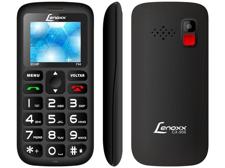 Celular Não Lenoxx Cx906 16mb Preto - Dual Chip