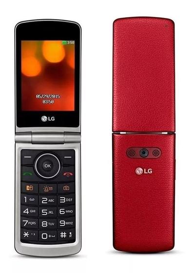 Imagem de Celular Lg G360 Dual Sim Flip Tela 3.0 Câmera Rádio Fm - Vermelho
