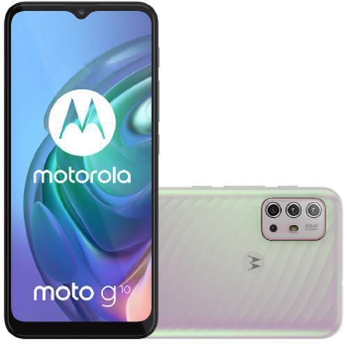 Celular Smartphone Motorola Moto G10 Xt2127 64gb Branco - Dual Chip