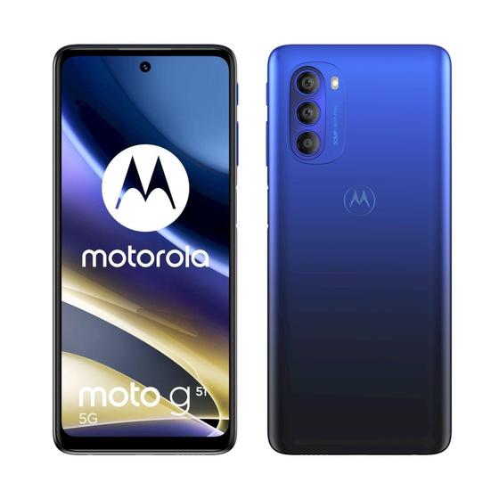 Celular Smartphone Motorola Moto G51 64gb Azul - Dual Chip
