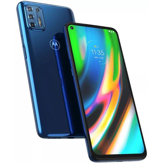 Celular Smartphone Motorola Moto G9 Plus Xt2087 128gb Azul - Dual Chip