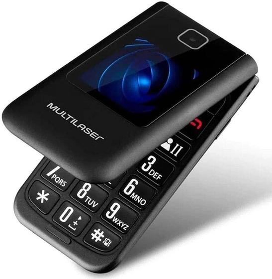 Imagem de Celular Multilaser Flip Vita Duo 2G Dual Chip 2 Telas+Botão