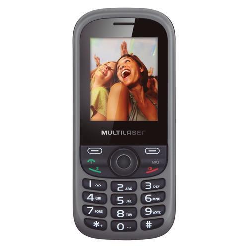 Imagem de Celular Multilaser Up 2 chips com câmera preto Bluetooth MP3 Wap - P3292