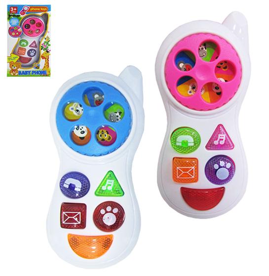 Imagem de Celular Musical Infantil Baby Phone Colors Com Luz A Pilha
