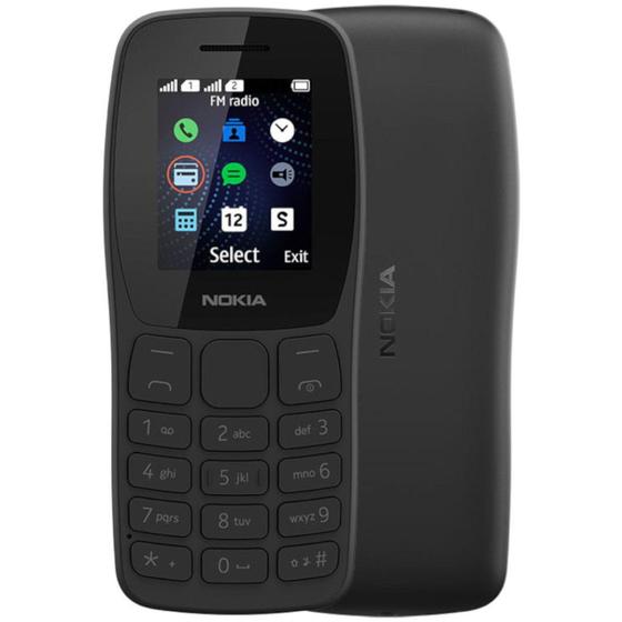 Celular Nokia 105 Rádio Fm Preto - Nk093 Menor preço em Celular Nokia 105 Rádio Fm Preto - Nk093