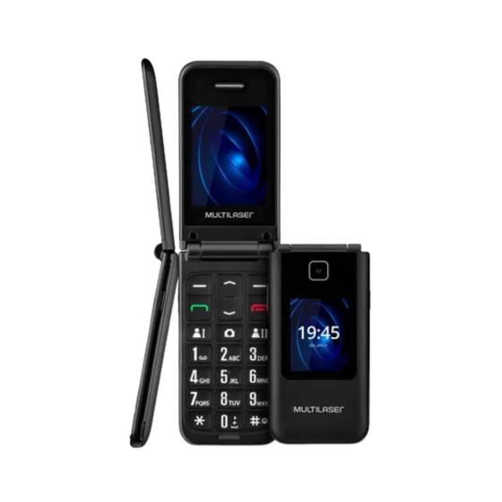 Celular para Idoso Flip Vita Duo Botão SOS Radio MP3 Multilaser 2G Menor preço em Celular para Idoso Flip Vita Duo Botão SOS Radio MP3 Multilaser 2G