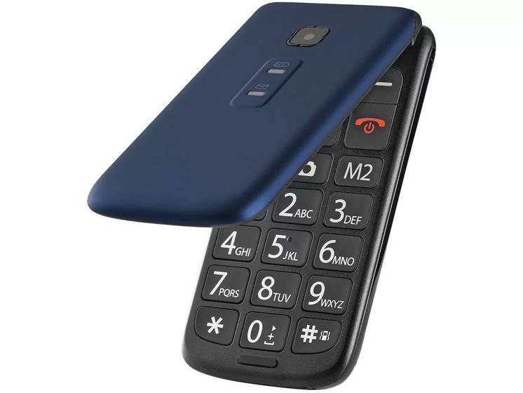 Celular Para Idoso Multilaser Flip Vita Dual Sim Azul 32mb Menor preço em Celular Para Idoso Multilaser Flip Vita Dual Sim Azul 32mb
