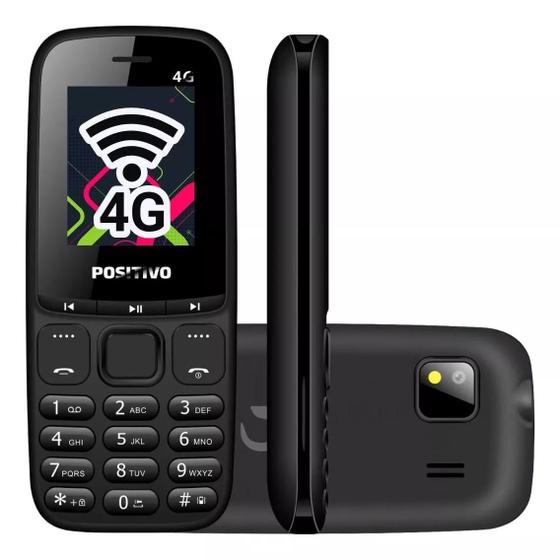 Imagem de Celular Para Idosos Positivo P26 4G Dual Chip Câmera Preto